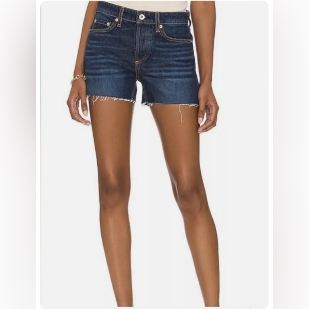 NWT Rag & Bone Dre Low-Rise Denim Shorts In Cambria Sz 27